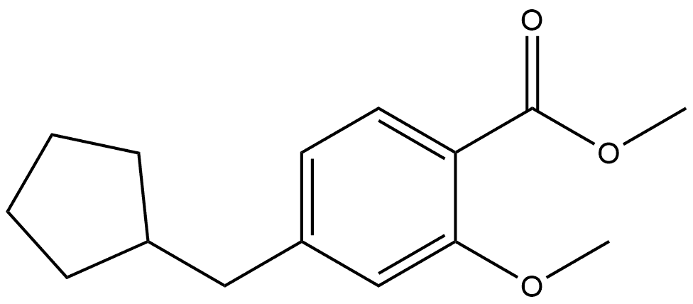 Methyl 4-(cyclopentylmethyl)-2-methoxybenzoate Structure