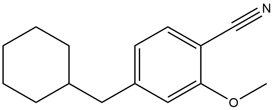 4-(Cyclohexylmethyl)-2-methoxybenzonitrile Structure