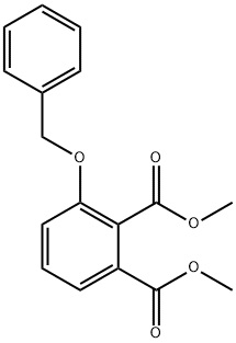 1,2-Benzenedicarboxylic acid, 3-(phenylmethoxy)-, 1,2-dimethyl ester Structure