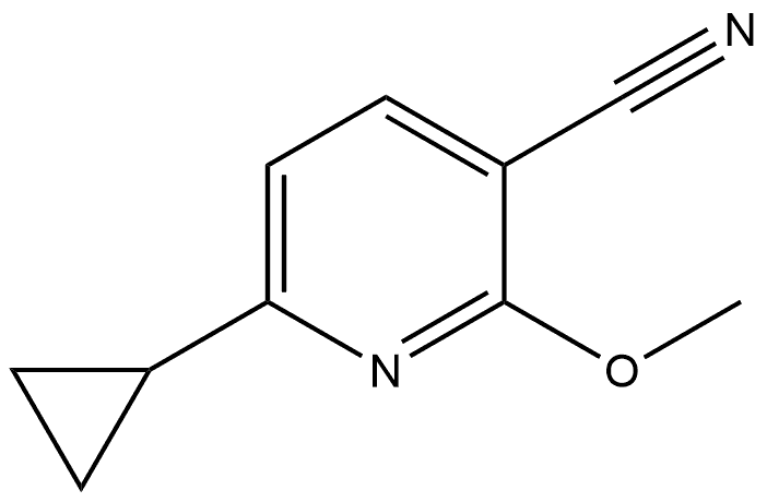 6-Cyclopropyl-2-methoxy-3-pyridinecarbonitrile Structure