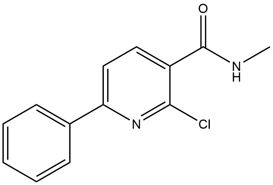 2-Chloro-N-methyl-6-phenyl-3-pyridinecarboxamide Structure