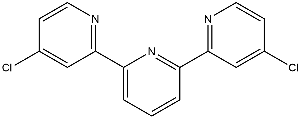 4,4''-dichloro-2,2':6',2''-terpyridine Structure