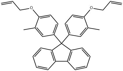 9H-Fluorene, 9,9-bis[3-methyl-4-(2-propen-1-yloxy)phenyl]- Structure