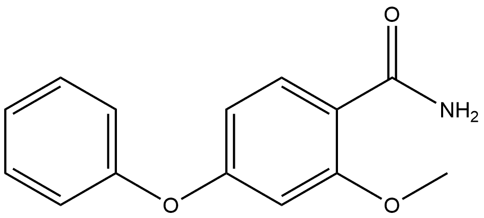 2-Methoxy-4-phenoxybenzamide Structure