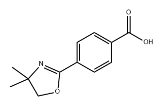 Benzoic acid, 4-(4,5-dihydro-4,4-dimethyl-2-oxazolyl)- 구조식 이미지