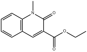 3-Quinolinecarboxylic acid, 1,2-dihydro-1-methyl-2-oxo-, ethyl ester 구조식 이미지