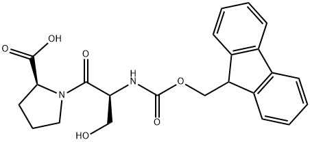 L-Proline, N-[(9H-fluoren-9-ylmethoxy)carbonyl]-L-seryl- 구조식 이미지