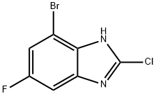 1H-Benzimidazole, 7-bromo-2-chloro-5-fluoro- Structure