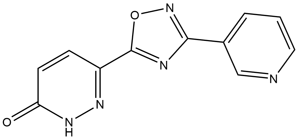 6-(3-PYRIDIN-3-YL-[1,2,4]OXADIAZOL-5-YL)-2H-PYRIDAZIN-3-ONE Structure