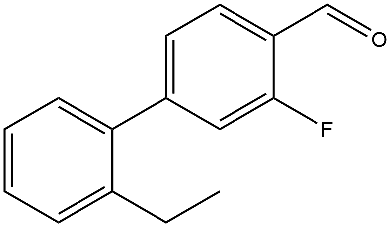 2'-Ethyl-3-fluoro[1,1'-biphenyl]-4-carboxaldehyde Structure