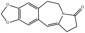 8H-1,3-Dioxolo[4,5-h]pyrrolo[2,1-b][3]benzazepin-8-one, 5,6,9,10-tetrahydro- Structure