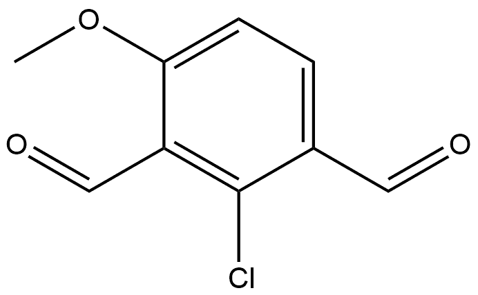 2-Chloro-4-methoxy-1,3-benzenedicarboxaldehyde Structure