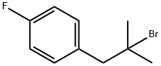 Benzene, 1-(2-bromo-2-methylpropyl)-4-fluoro- 구조식 이미지