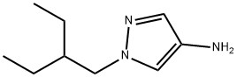 1H-Pyrazol-4-amine, 1-(2-ethylbutyl)- Structure