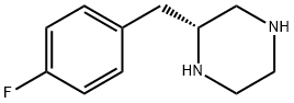 Piperazine, 2-[(4-fluorophenyl)methyl]-, (2R)- Structure