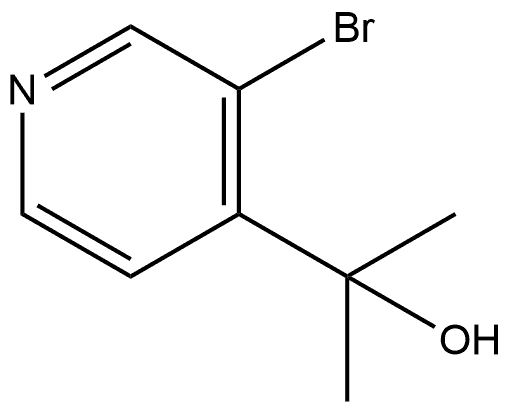 2-(3-BROMOPYRIDIN-4-YL)PROPAN-2-OL 구조식 이미지