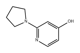 4-Pyridinol, 2-(1-pyrrolidinyl)- Structure