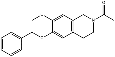 Ethanone, 1-[3,4-dihydro-7-methoxy-6-(phenylmethoxy)-2(1H)-isoquinolinyl]- 구조식 이미지