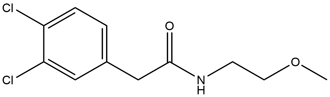 3,4-Dichloro-N-(2-methoxyethyl)benzeneacetamide Structure