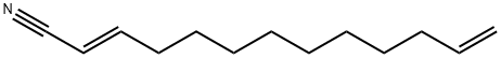 A mixture of: (E)-2,12-tridecadiennitrile (E)-3,12-tridecadiennitrile (Z)-3,12-tridecadiennitrile Structure