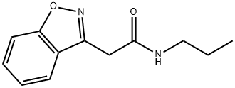 1,2-Benzisoxazole-3-acetamide, N-propyl- Structure