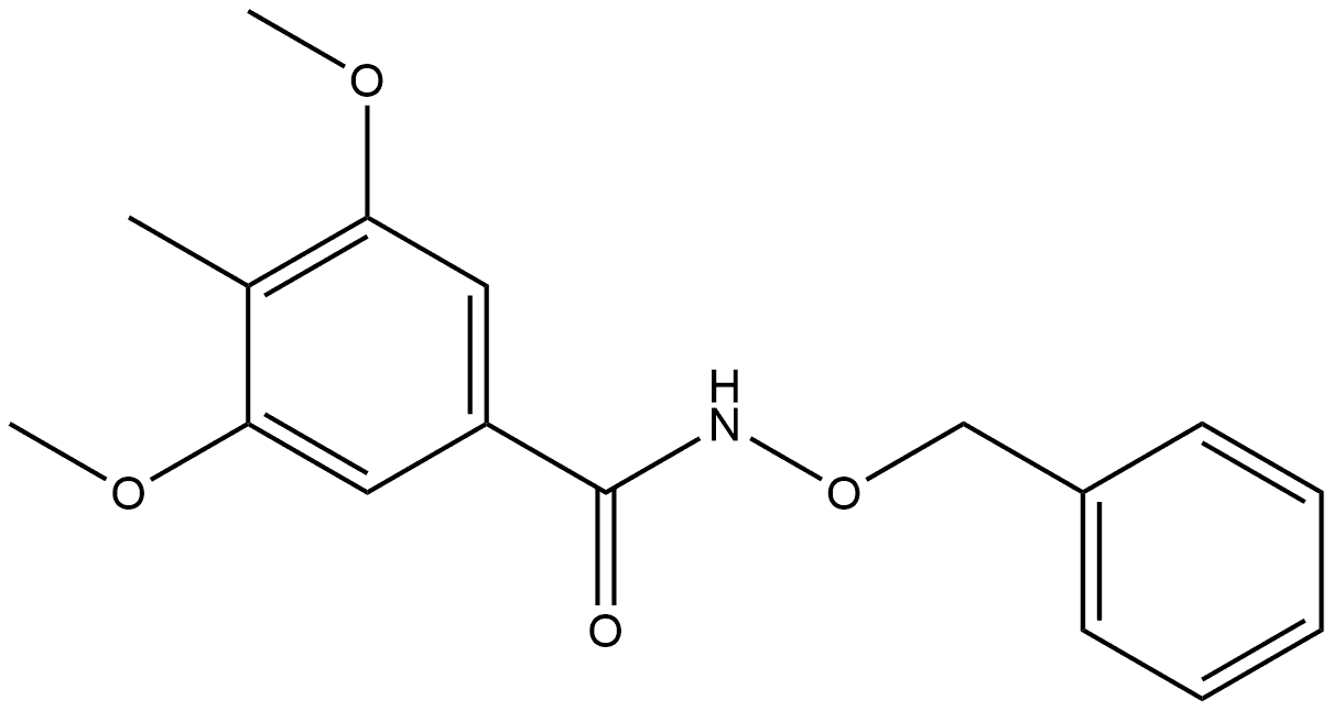 3,5-Dimethoxy-4-methyl-N-(phenylmethoxy)benzamide Structure