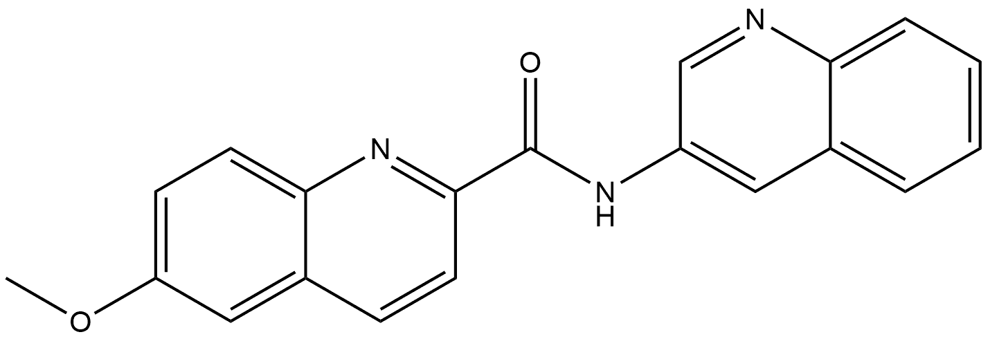 6-Methoxy-N-3-quinolinyl-2-quinolinecarboxamide Structure