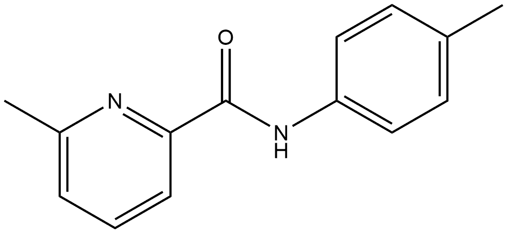 6-Methyl-N-(4-methylphenyl)-2-pyridinecarboxamide Structure