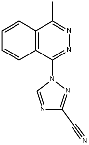 1H-1,2,4-Triazole-3-carbonitrile, 1-(4-methyl-1-phthalazinyl)- Structure