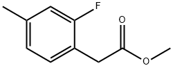 Benzeneacetic acid, 2-fluoro-4-methyl-, methyl ester Structure