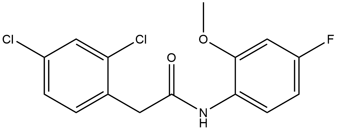 2,4-Dichloro-N-(4-fluoro-2-methoxyphenyl)benzeneacetamide Structure