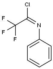 Ethanimidoyl chloride, 2,2,2-trifluoro-N-phenyl-, (1E)- Structure