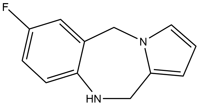 7-Fluoro-10,11-dihydro-5H-pyrrolo[2,1-c][1,4]benzodiazepine Structure