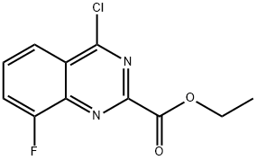 Ethyl 4-chloro-8-fluoroquinazoline-2-carboxylate Structure