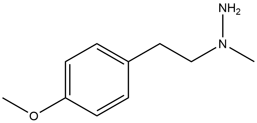 1-(4-Methoxyphenethyl)-1-methylhydrazine Structure