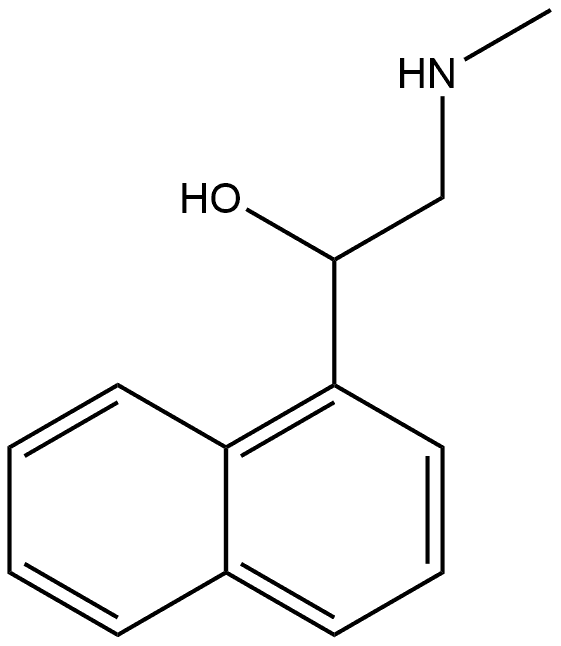 1-Naphthalenemethanol, α-[(methylamino)methyl]- Structure
