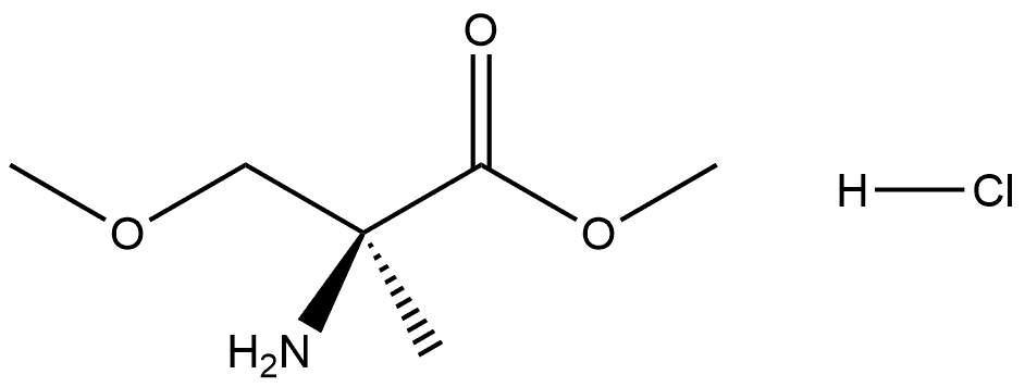 methyl (S)-2-amino-3-methoxy-2-methylpropanoate hydrochloride Structure