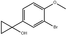 1-(3-Bromo-4-methoxyphenyl)cyclopropanol 구조식 이미지