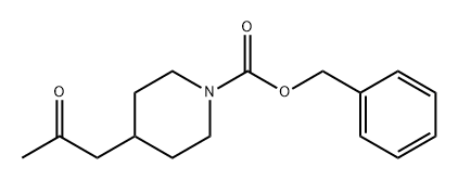 1-Piperidinecarboxylic acid, 4-(2-oxopropyl)-, phenylmethyl ester Structure