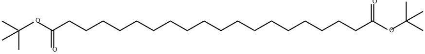 Eicosanedioic acid, 1,20-bis(1,1-dimethylethyl) ester Structure