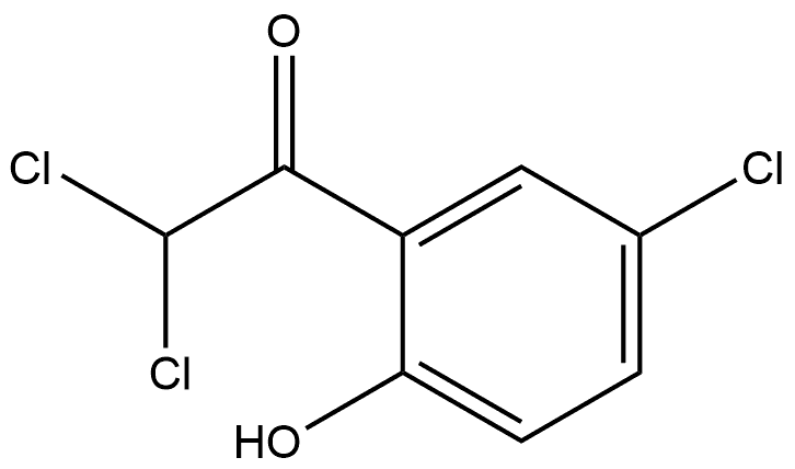 2,2-dichloro-1-(5-chloro-2-hydroxyphenyl)ethanone Structure