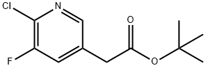 TERT-BUTYL 2-(6-CHLORO-5-FLUOROPYRIDIN-3-YL)ACETATE Structure