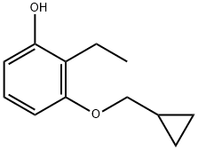 3-(cyclopropylmethoxy)-2-ethylphenol Structure