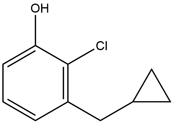 2-Chloro-3-(cyclopropylmethyl)phenol Structure