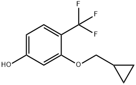 3-(CYCLOPROPYLMETHOXY)-4-(TRIFLUOROMETHYL)PHENOL Structure