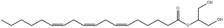 6,9,12-Octadecatrienoic acid, 2-hydroxy-1-(hydroxymethyl)ethyl ester, (6Z,9Z,12Z)- Structure