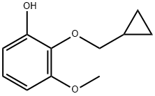 2-(CYCLOPROPYLMETHOXY)-3-METHOXYPHENOL Structure