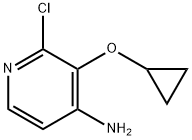 4-Pyridinamine, 2-chloro-3-(cyclopropyloxy)- Structure