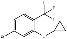 4-BROMO-2-CYCLOPROPOXY-1-(TRIFLUOROMETHYL)BENZENE 구조식 이미지