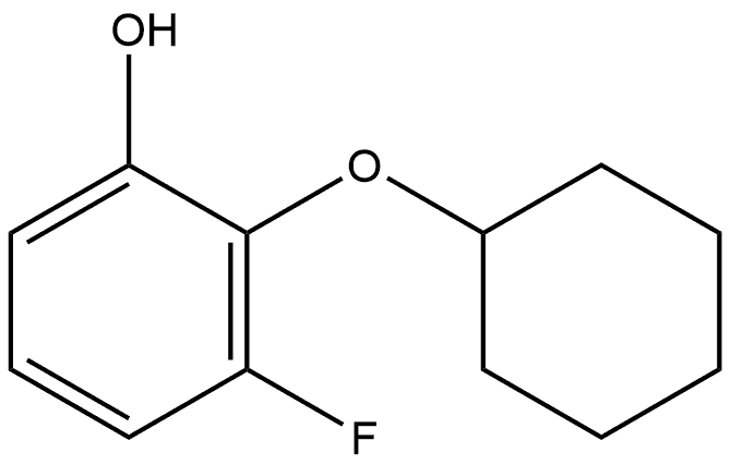 2-(Cyclohexyloxy)-3-fluorophenol Structure